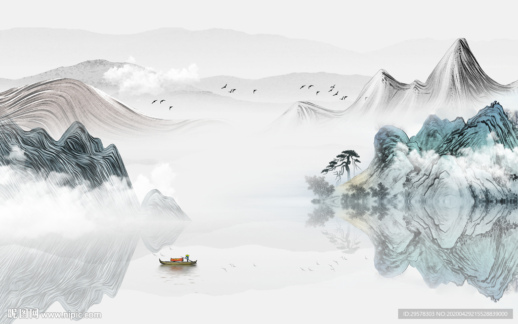 意境新山水爆款画 TIF分层