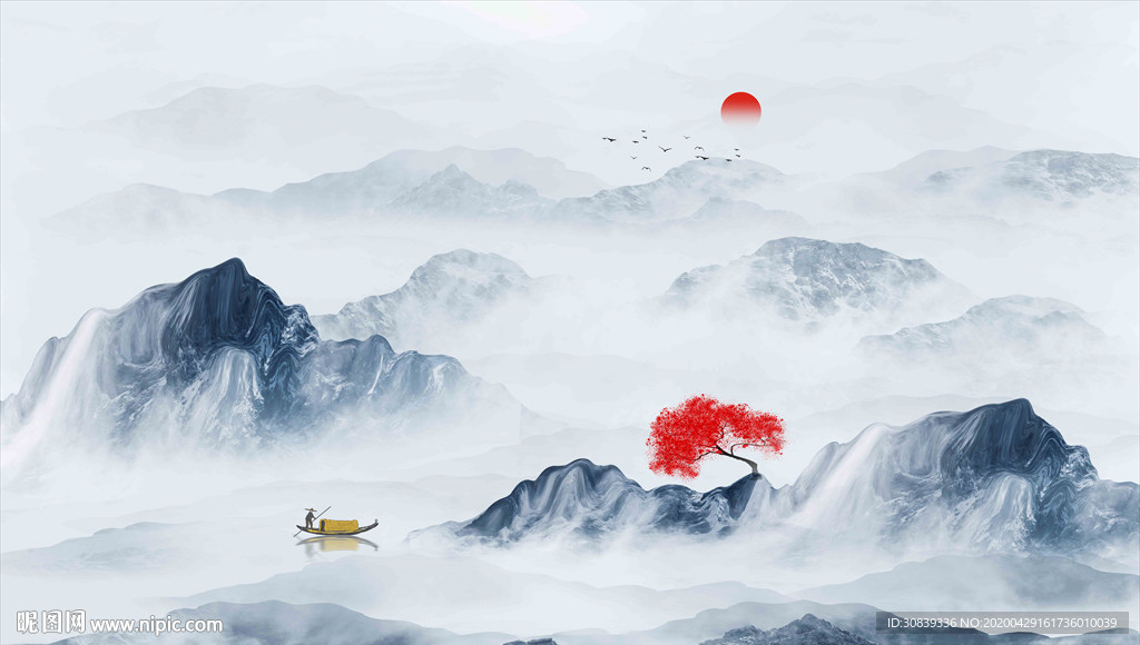 山水山水画
