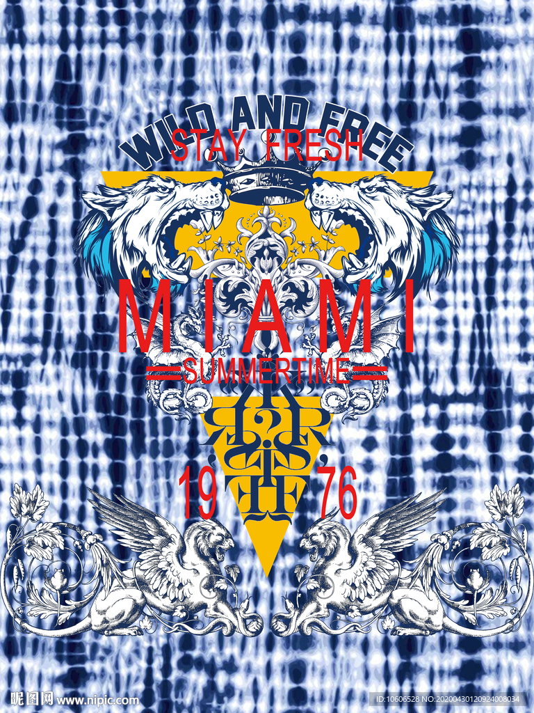 潮牌男装数码印花