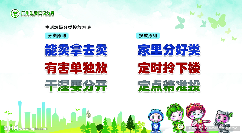 垃圾分类投放原则