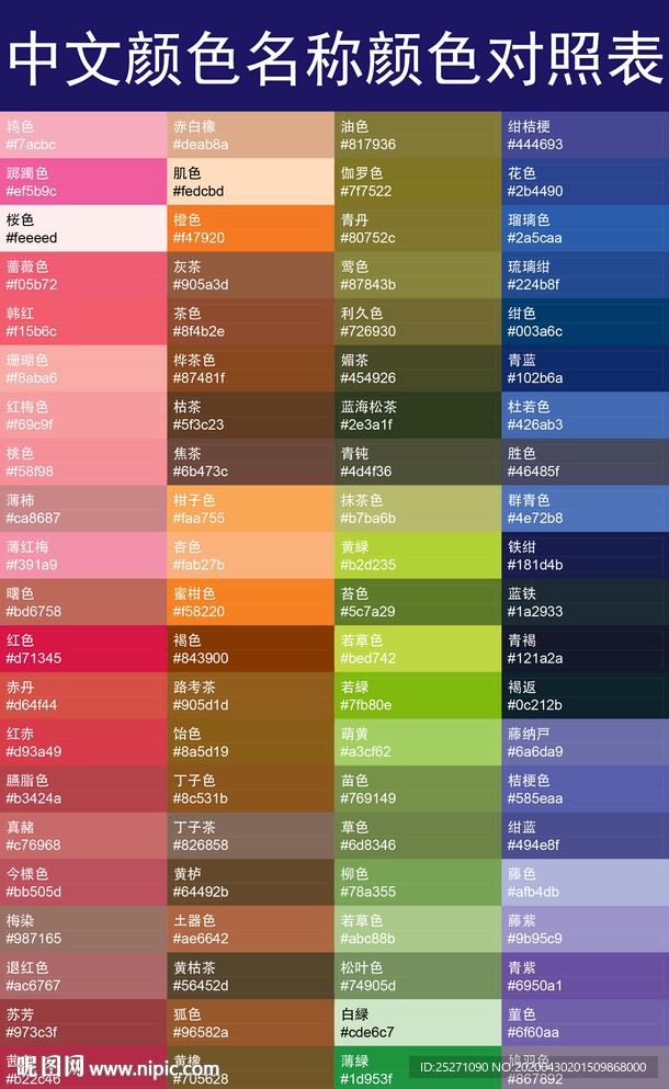 国际潘通色卡