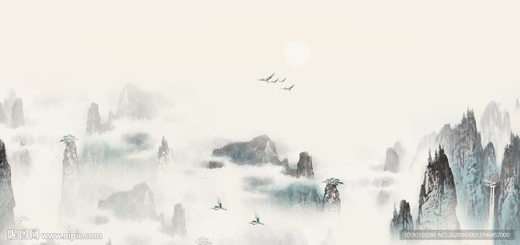 禅意意境云雾山水