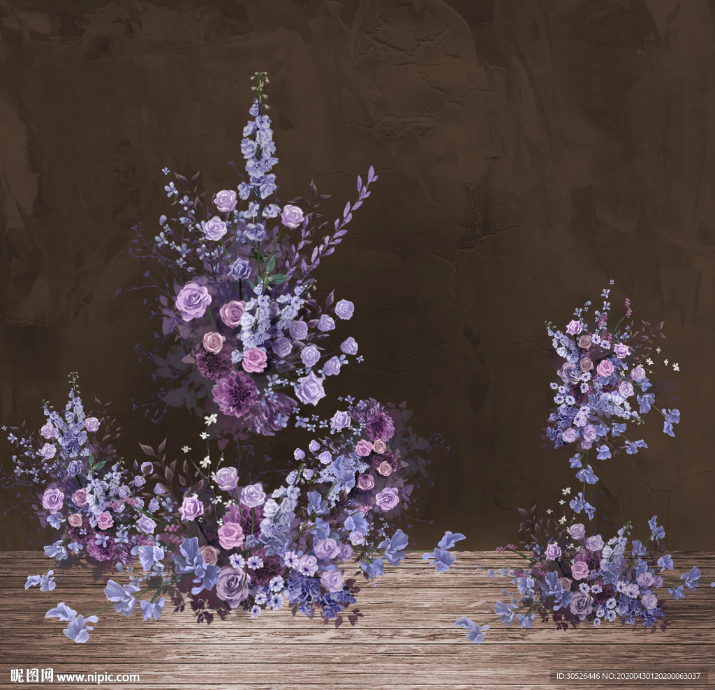 婚礼分层花艺