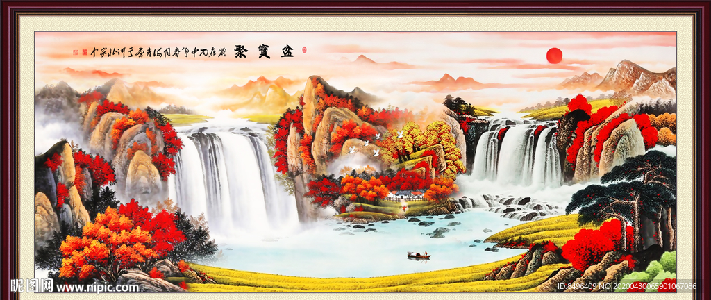 山水画国画山水画