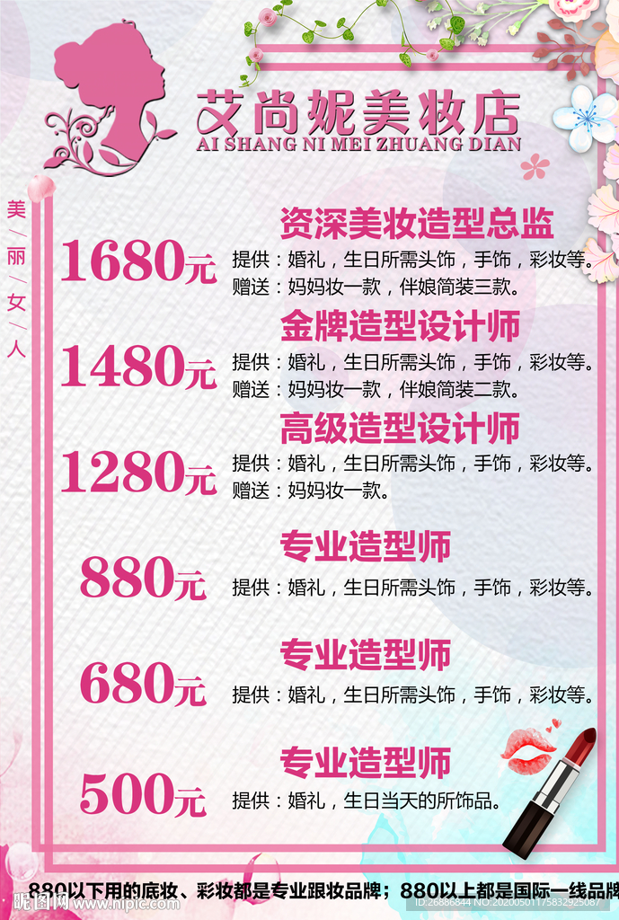 美容美发海报展架