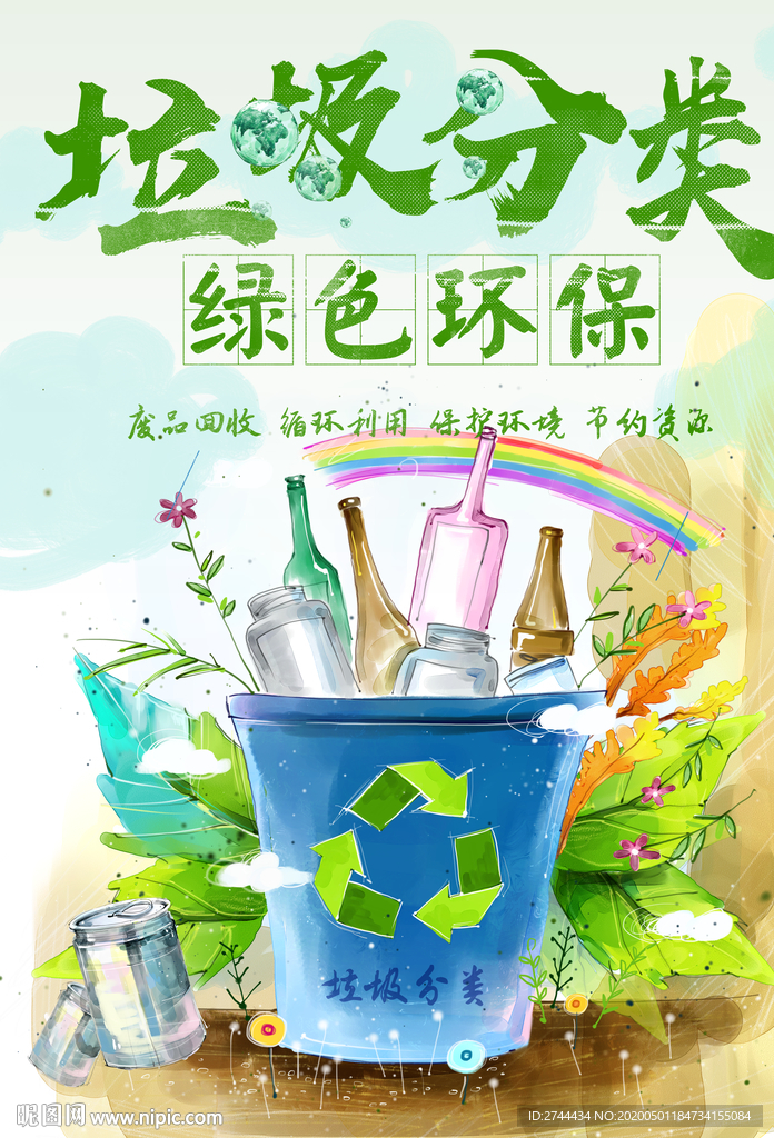垃圾分类环保海报