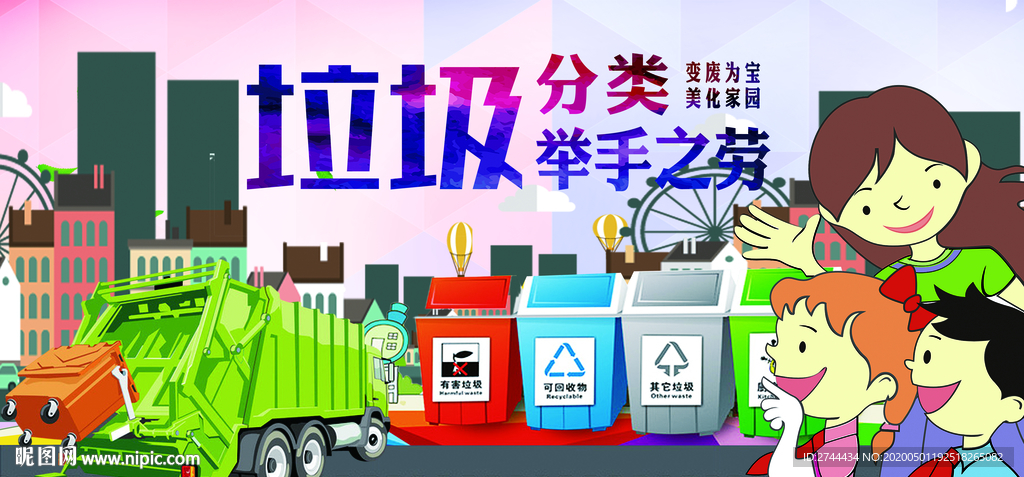 垃圾分类环保海报