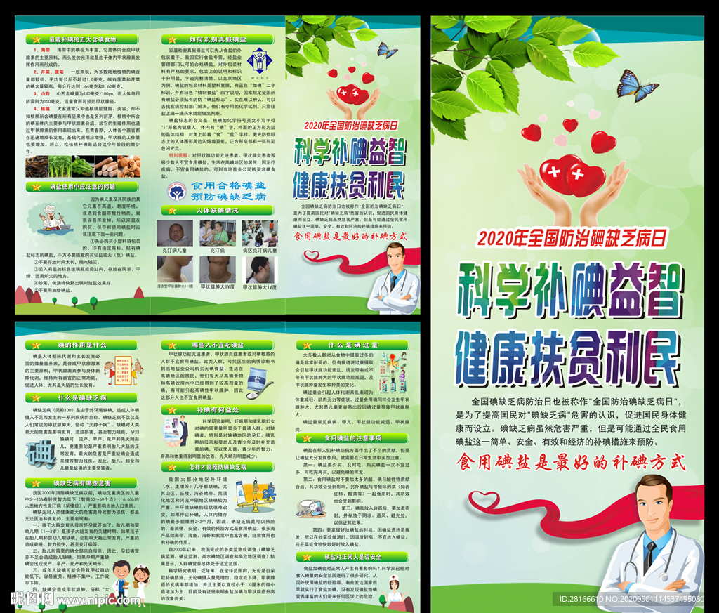 全国碘缺乏病防治日三折页