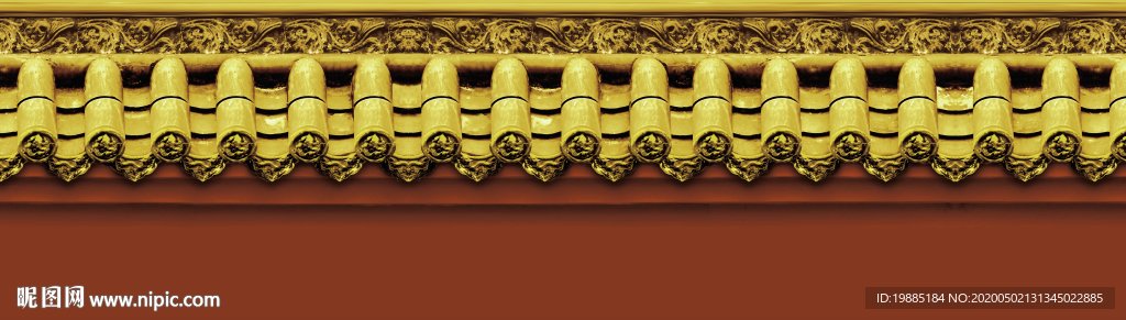 琉璃瓦古建房檐