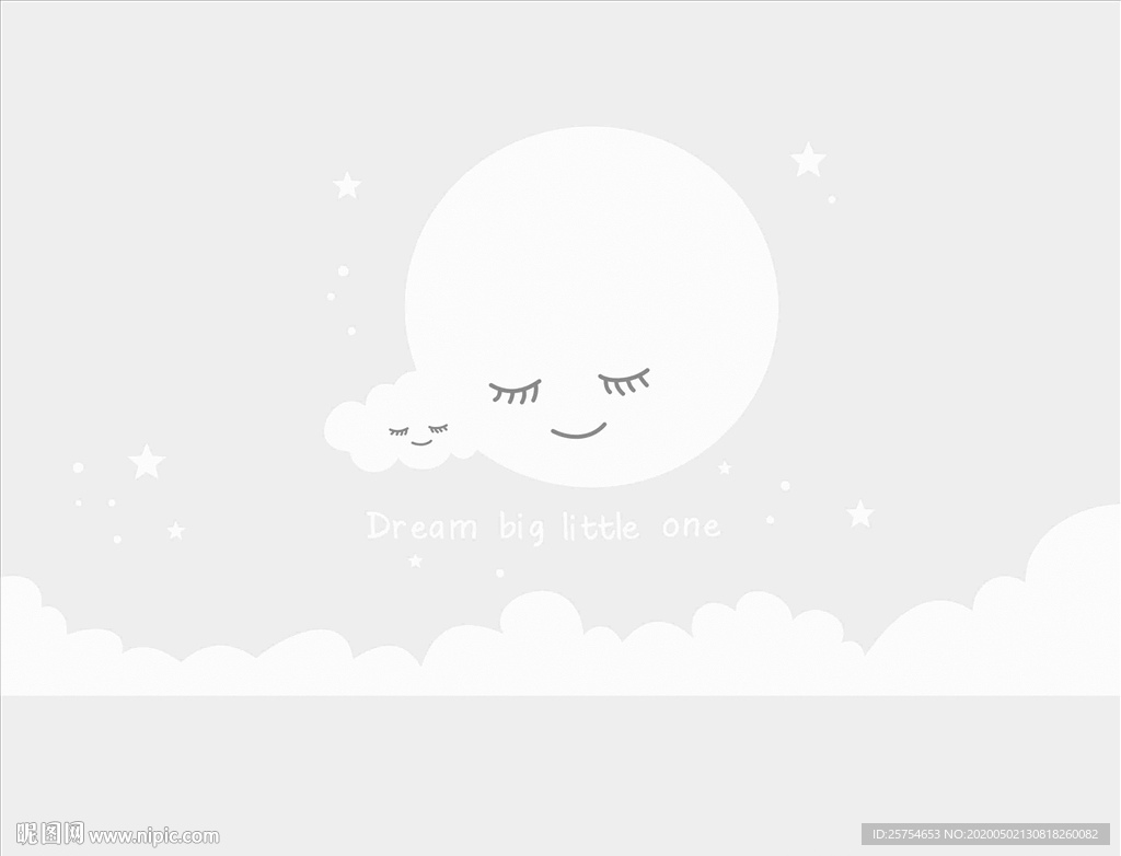 儿童房 月亮 云 星星