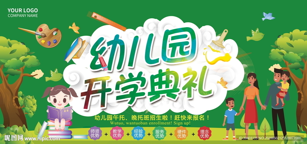 幼儿园展板