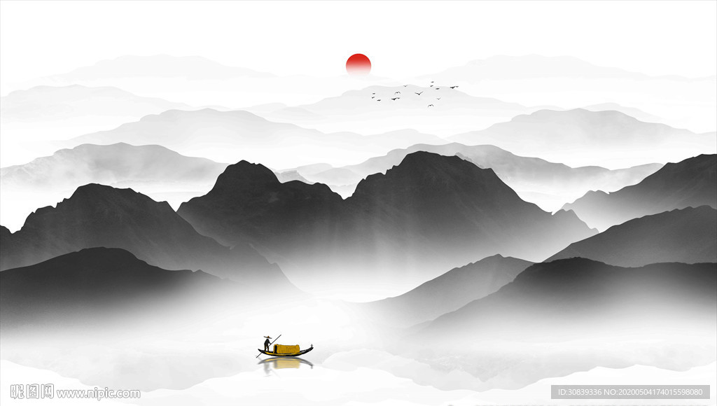 意境山水画