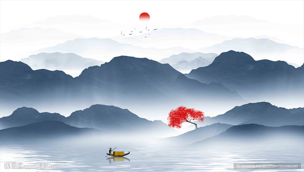 新中式山水画