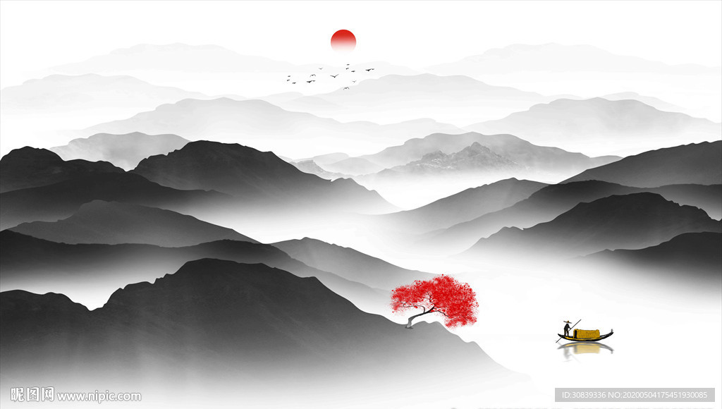 新中式山水画