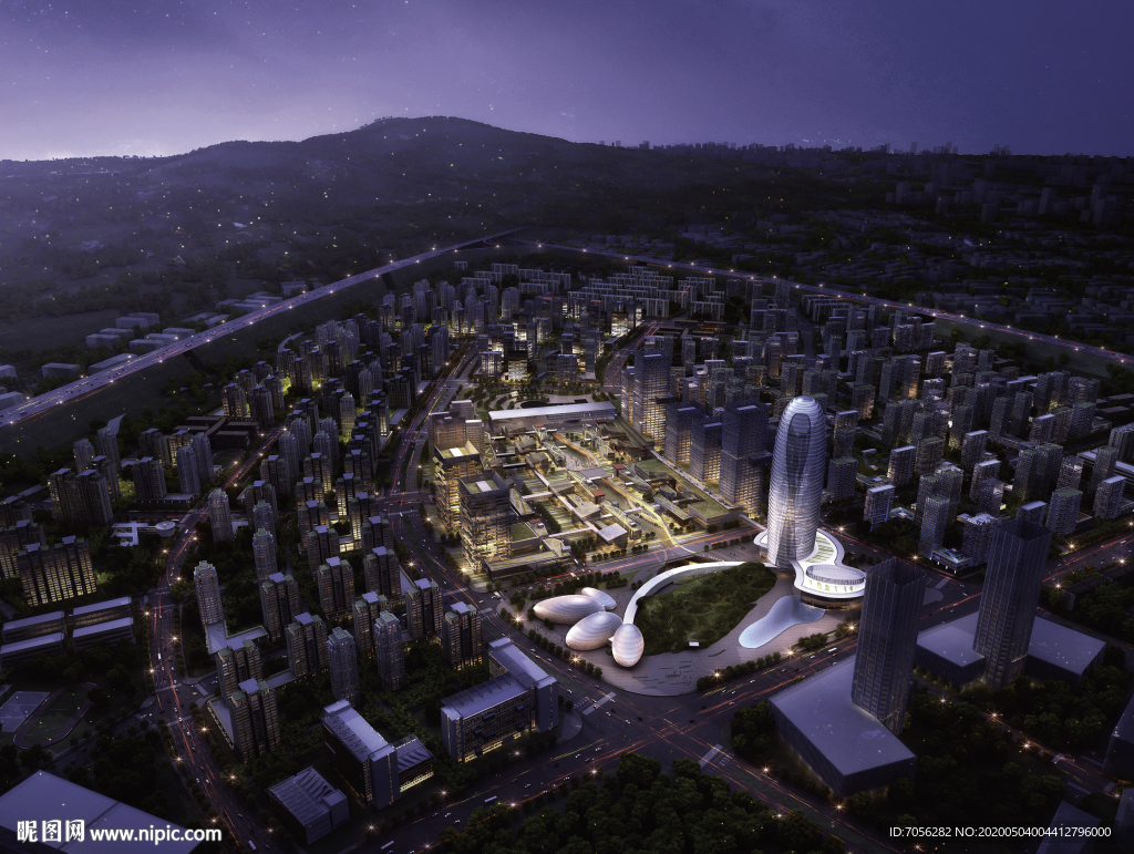 城市建筑 人物 植物  玻璃