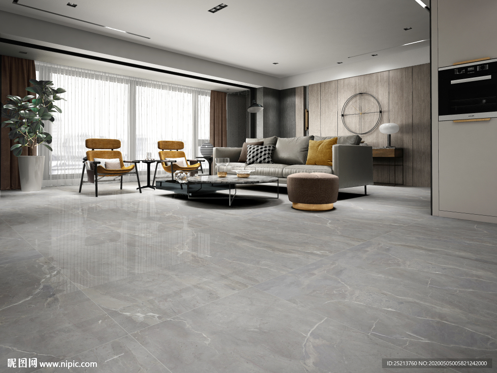 瓷砖空间设计效果图画册用图