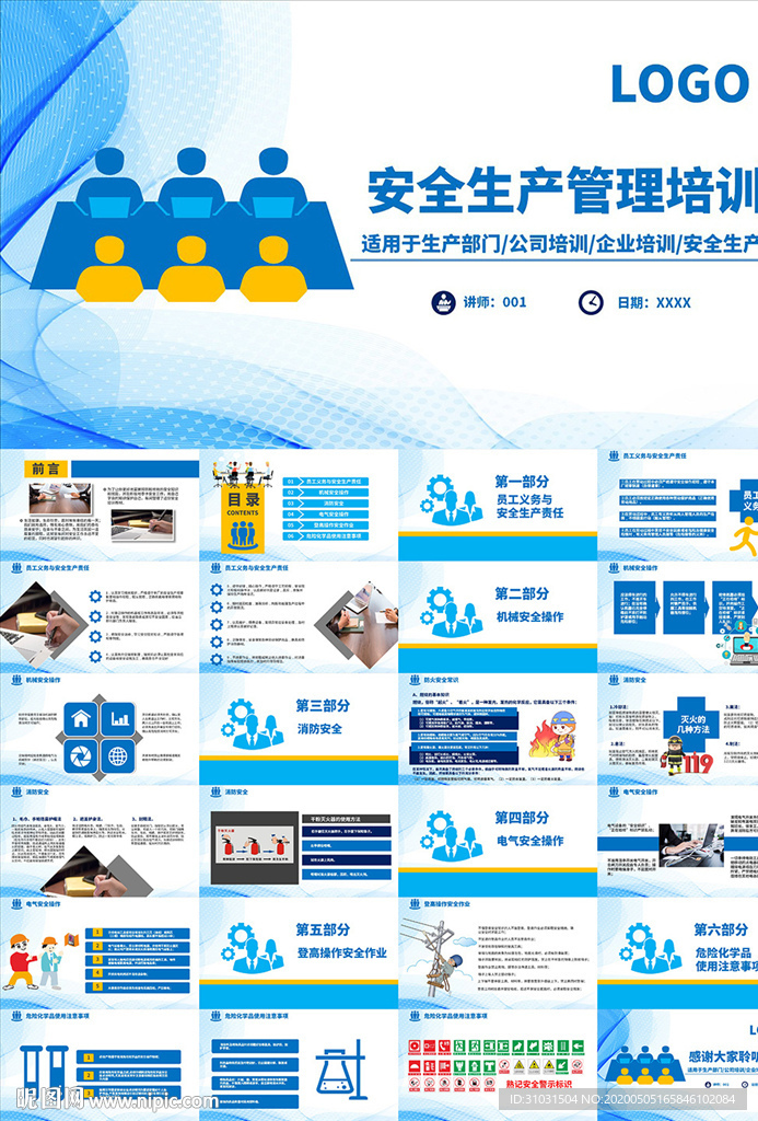 企业员工安全生产管理培训PPT