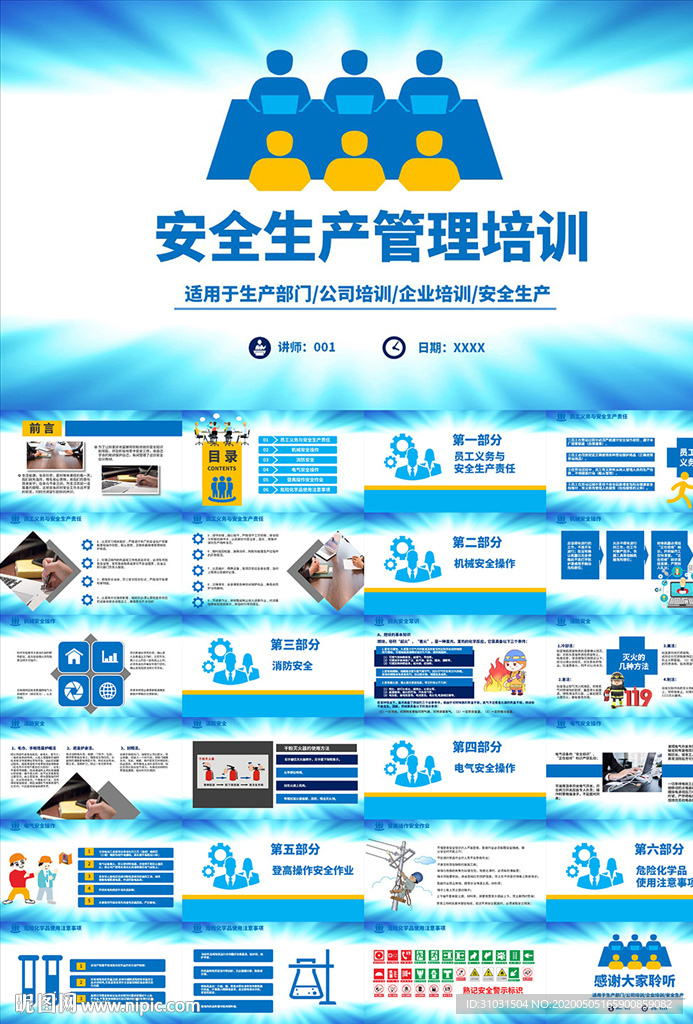 公司安全生产管理培训PPT