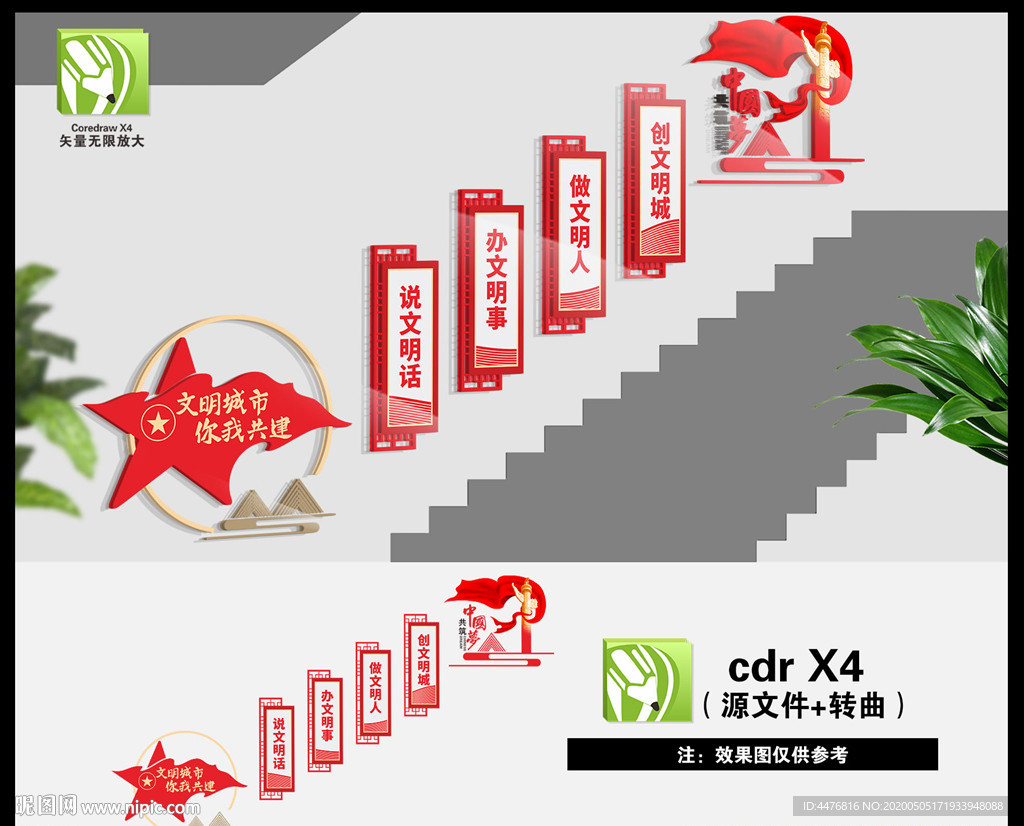 文明城市楼梯文化