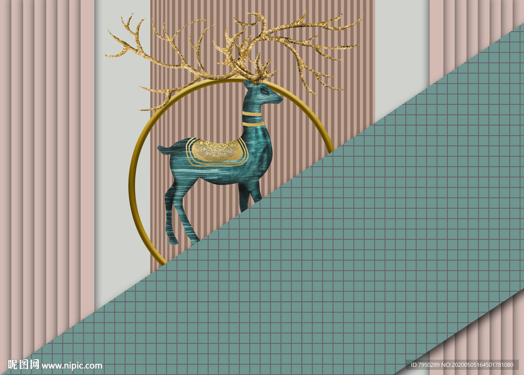北欧背景墙