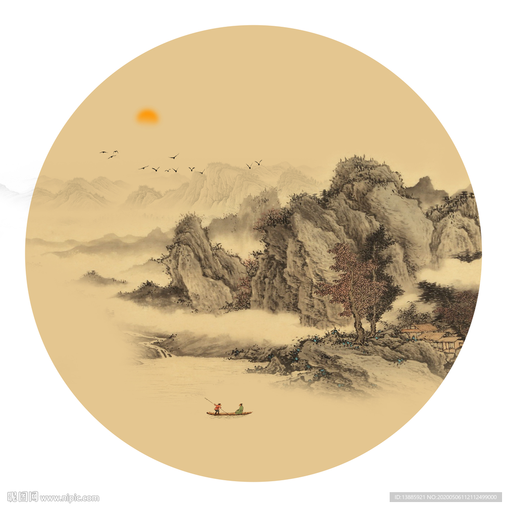 创意山水禅意