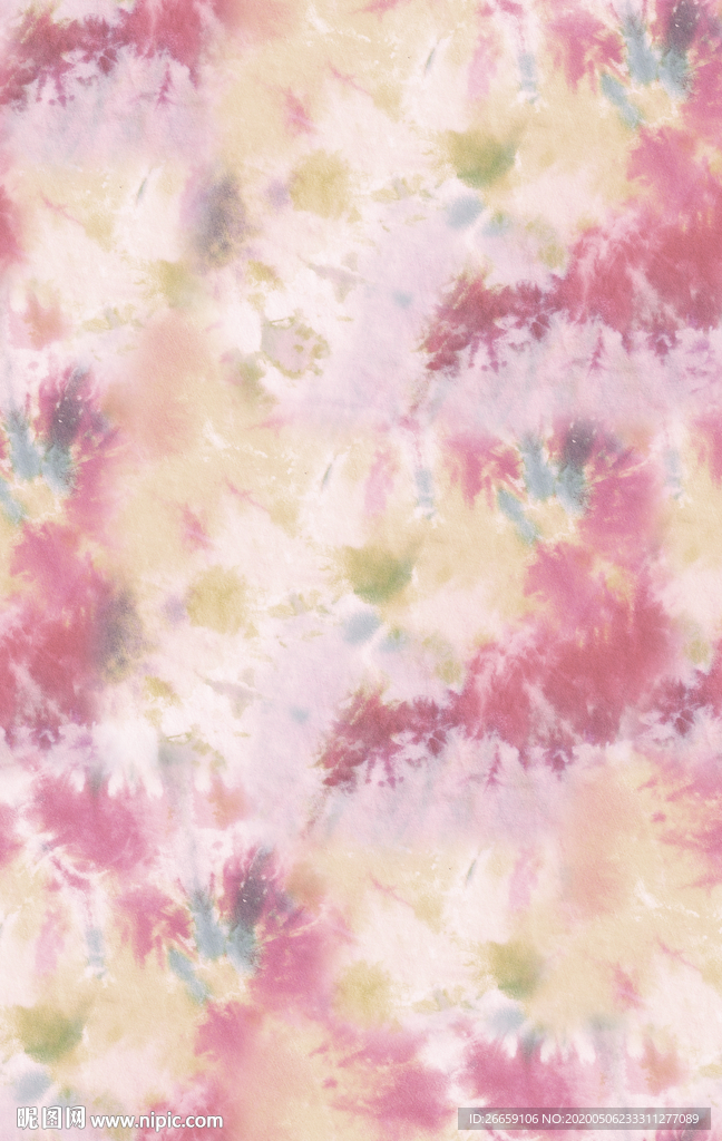 四方连续数码印花扎染图案