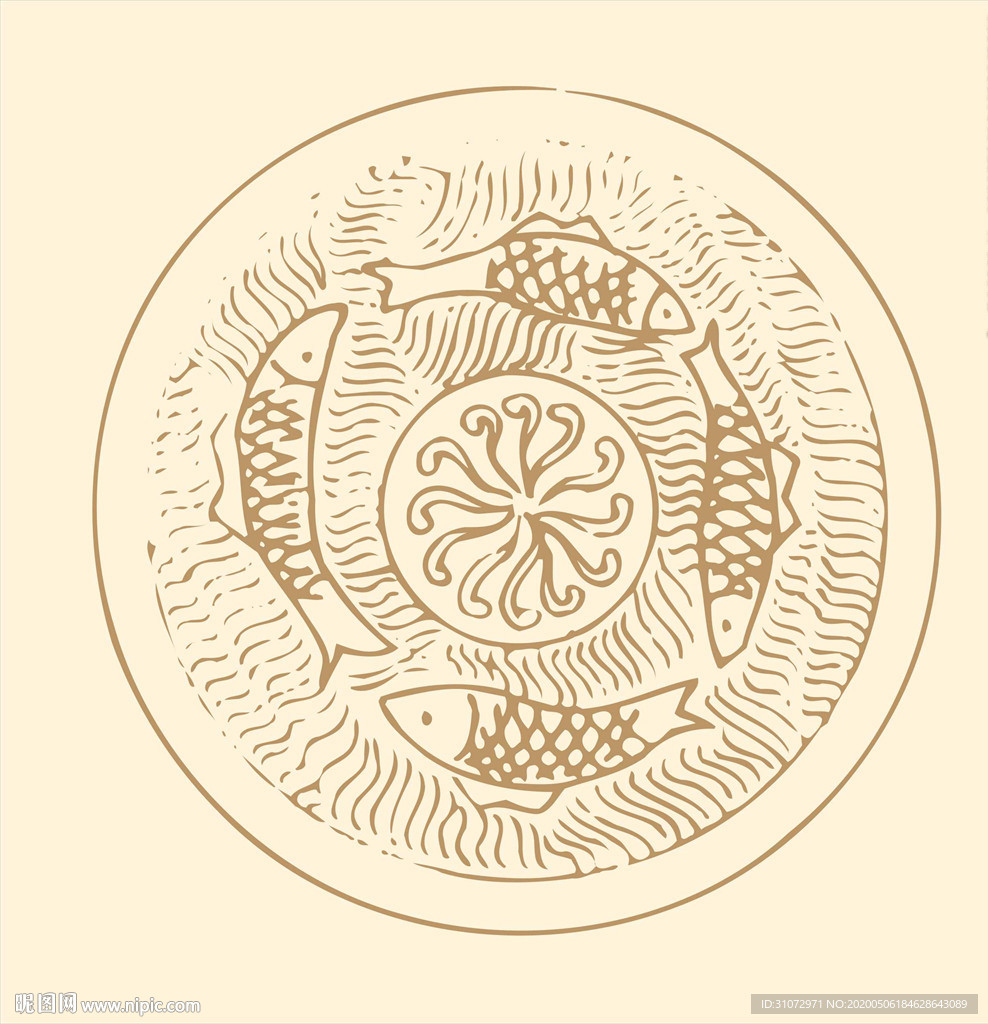鱼纹花纹