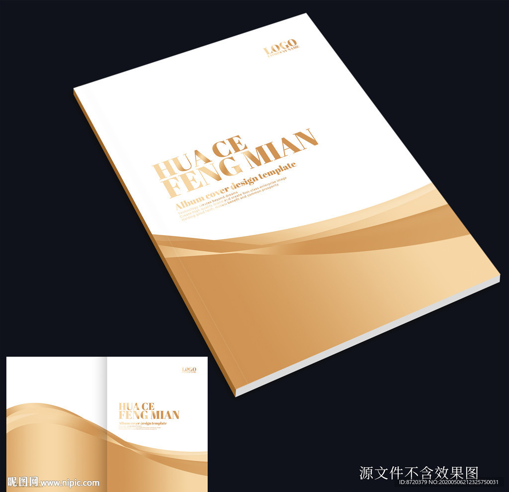 金色画册封面
