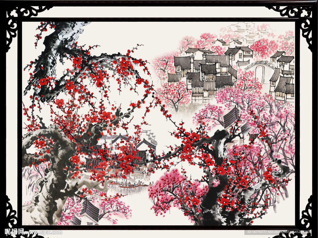 国画梅花