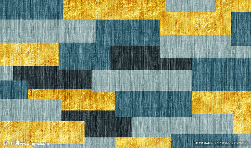 现代简约几何电视背景墙