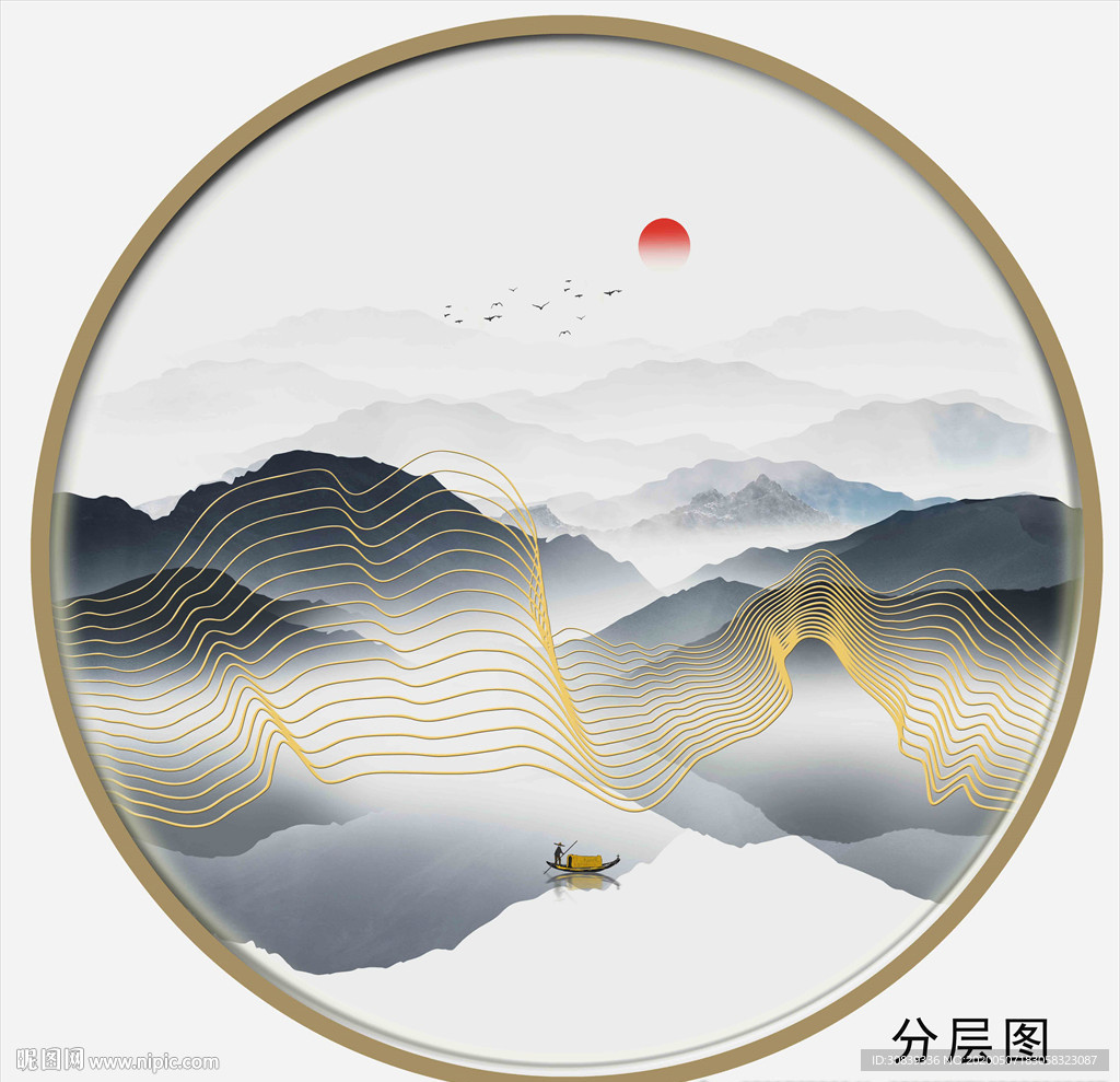 金线山水