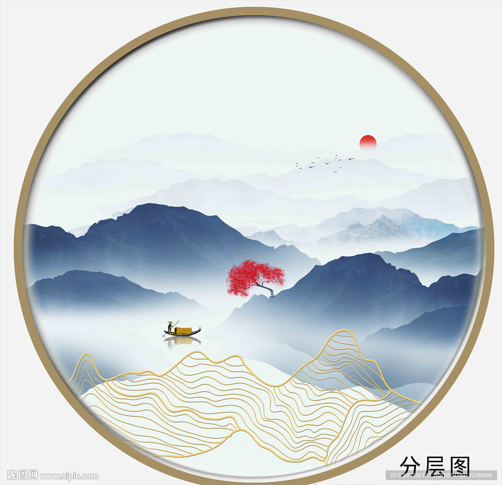 金线装饰画