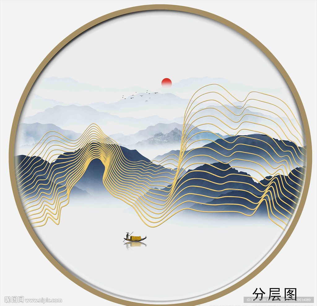 金线山水