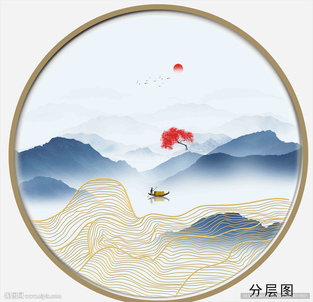 线条山 线条动感