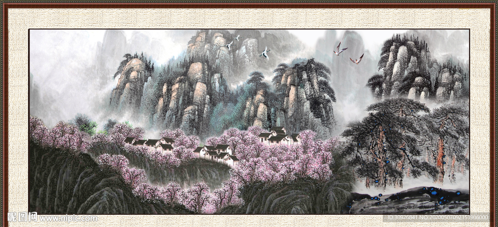 巨幅山水画