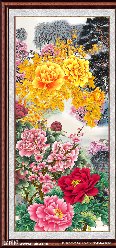 牡丹国画