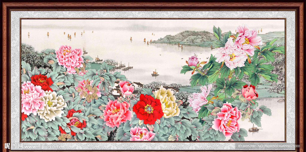 国画牡丹