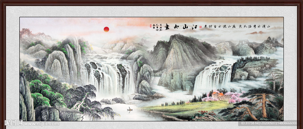 山水画国画山水画