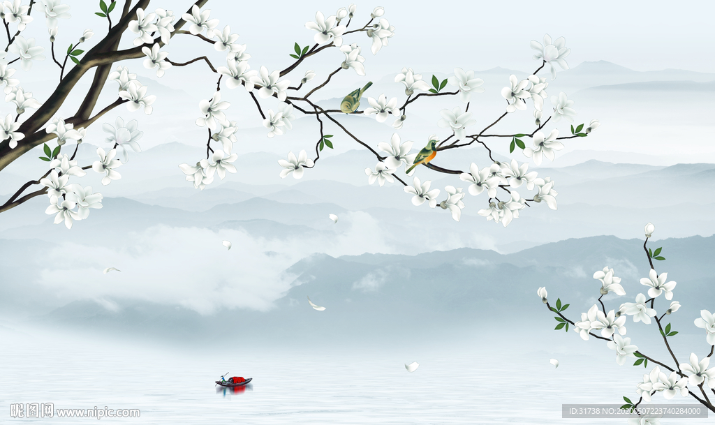 新中式山水画