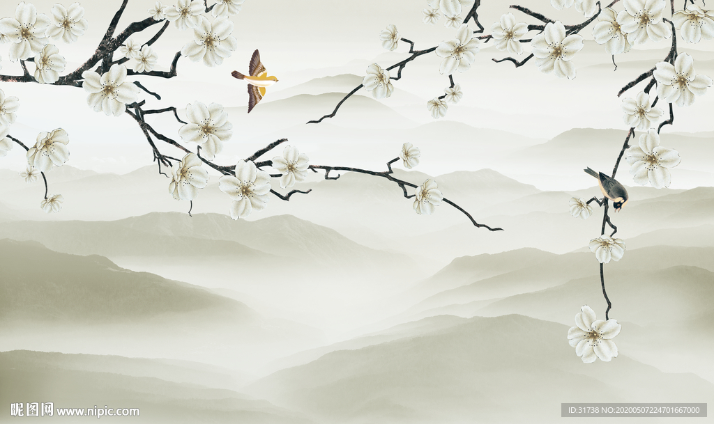 新中式山水画