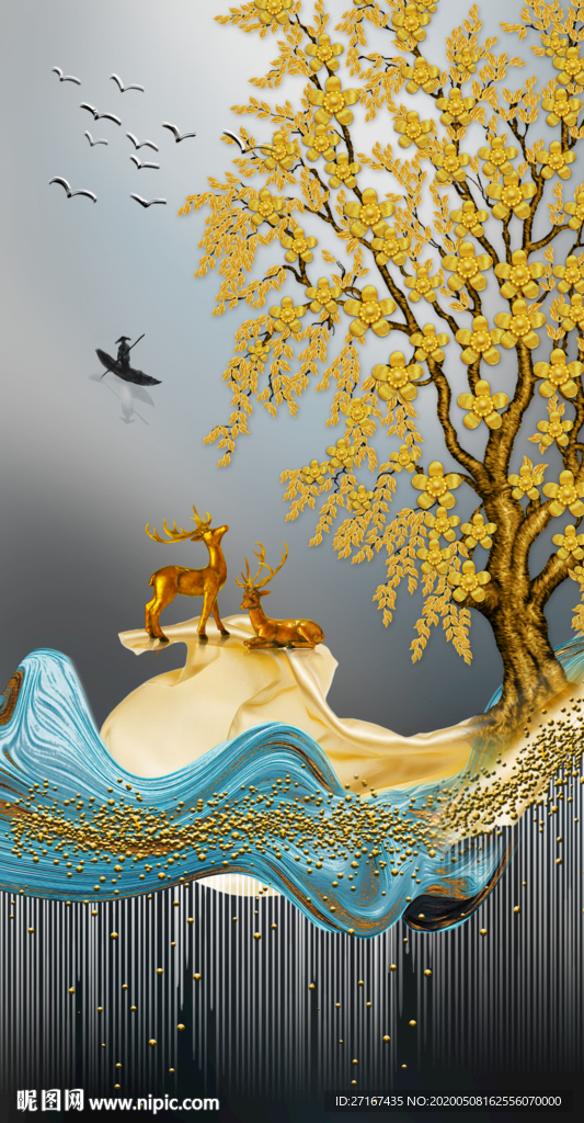 金色硕果装饰画