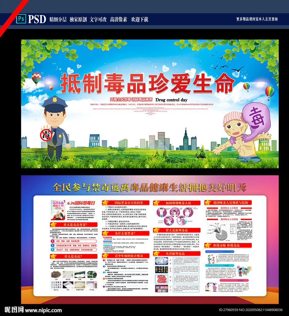 禁毒展板