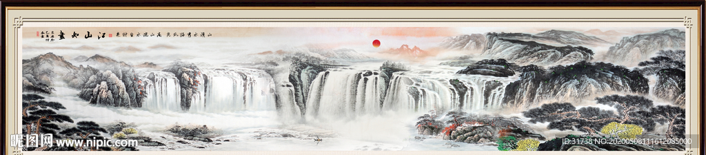 山水画国画山水画