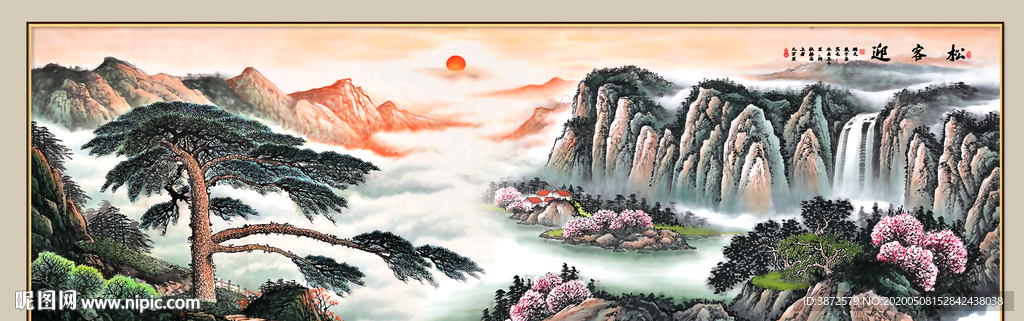 山水画国画山水画