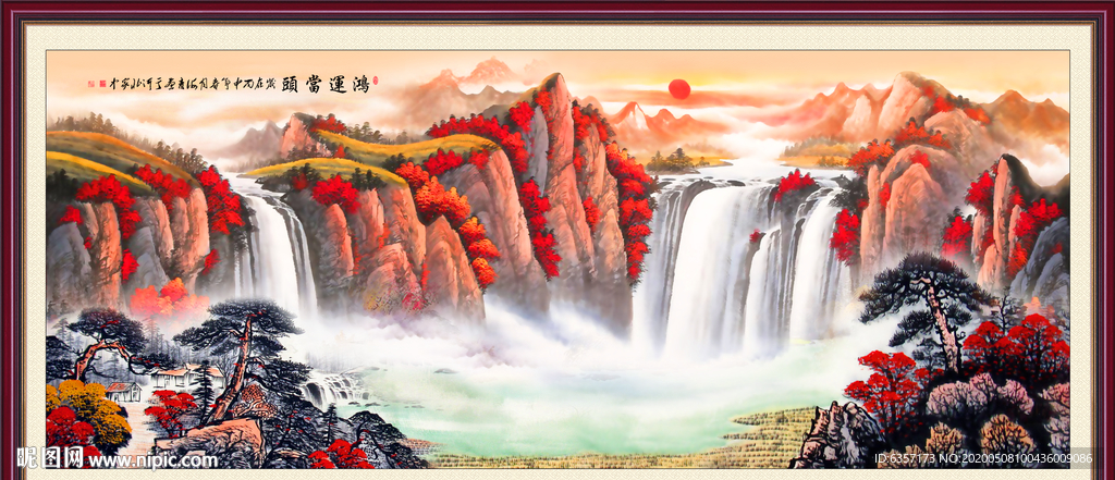 山水画国画山水画