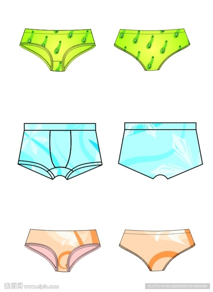 泳裤设计