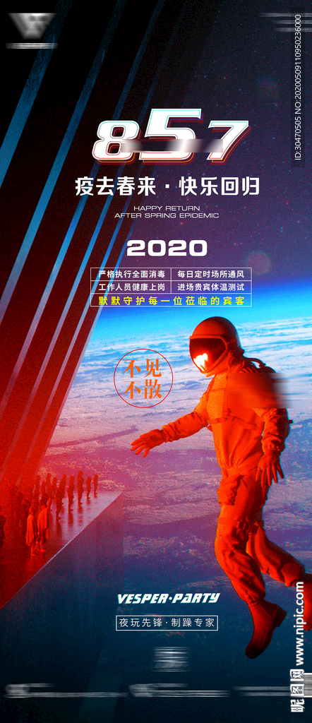 酒吧复工海报857酒吧娱乐海报