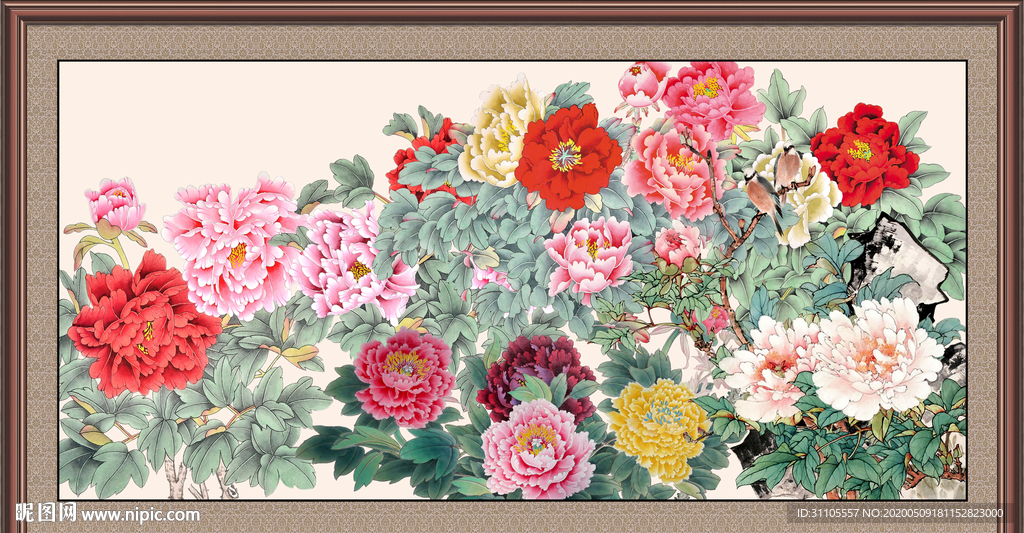 国画牡丹