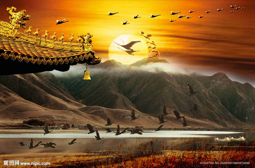 孔雀东南飞 背景画