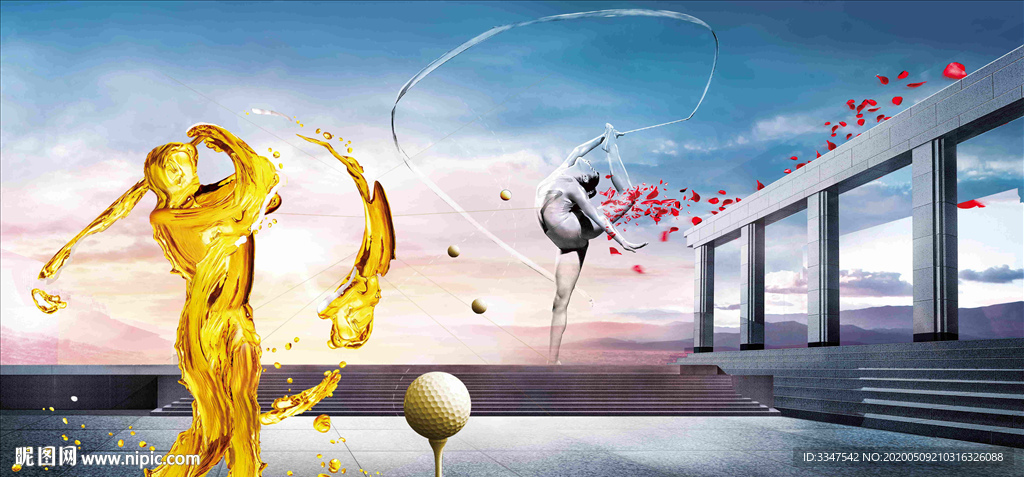 艺术大舞台 背景画